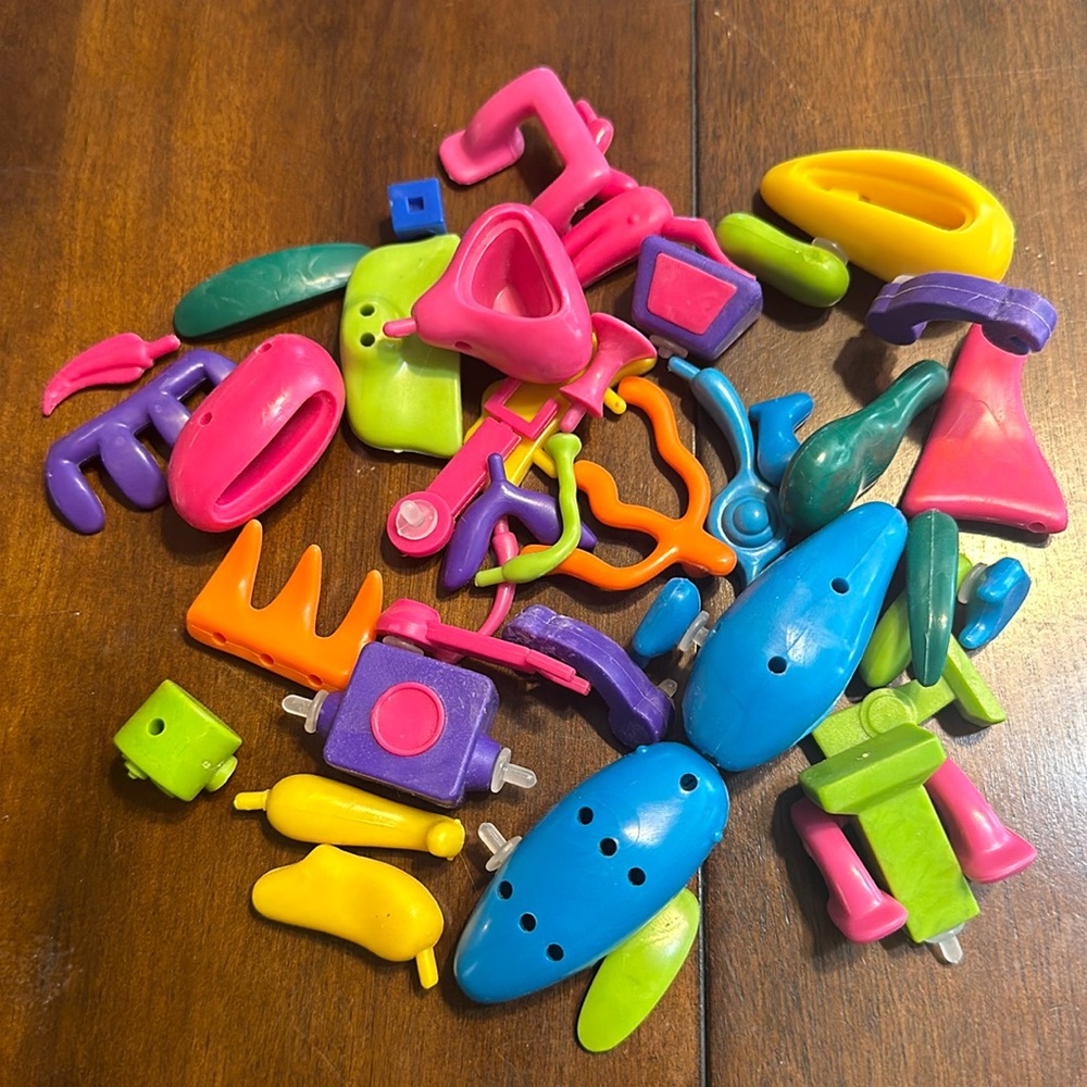 Building toys. Bits. Random peaces from 3 sets